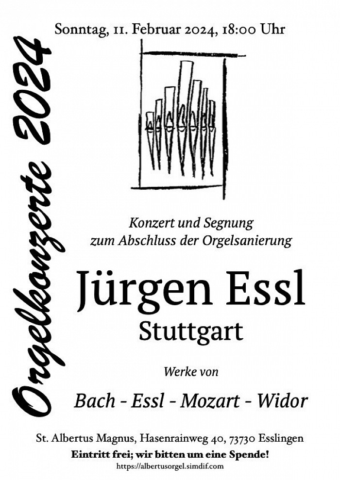 Orgelkonzert Gabriele Anna Lesch, Wolfgang Hausmann